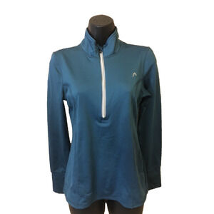 Womens Head 1/2 Zip Pullover Jacket Size XS Blue Long Sleeve XS Base Skiing
